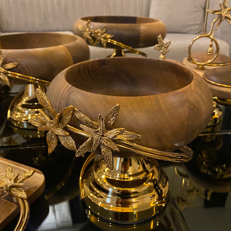 سرویس چوبی شکوفه و لیلیوم و ستاره و گنجشک