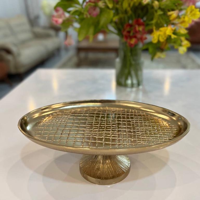 شیرینی خوری بیضی چرم