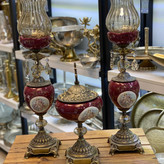 شمعدان سلطنتی سرامیکی آویز دار